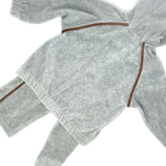 Greendog Cotton Velour Long Sleeve Zip Hoodie Pant Set Size 24M - Picture 3 of 6